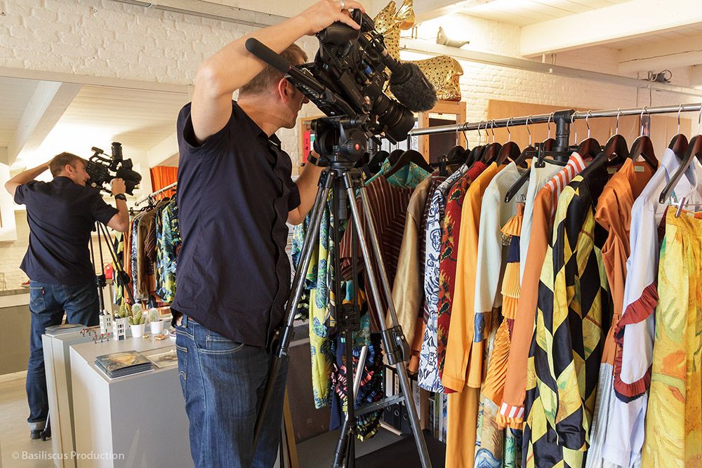 Dreharbeiten im Atelier von Mattijs van Bergen in Amsterdam