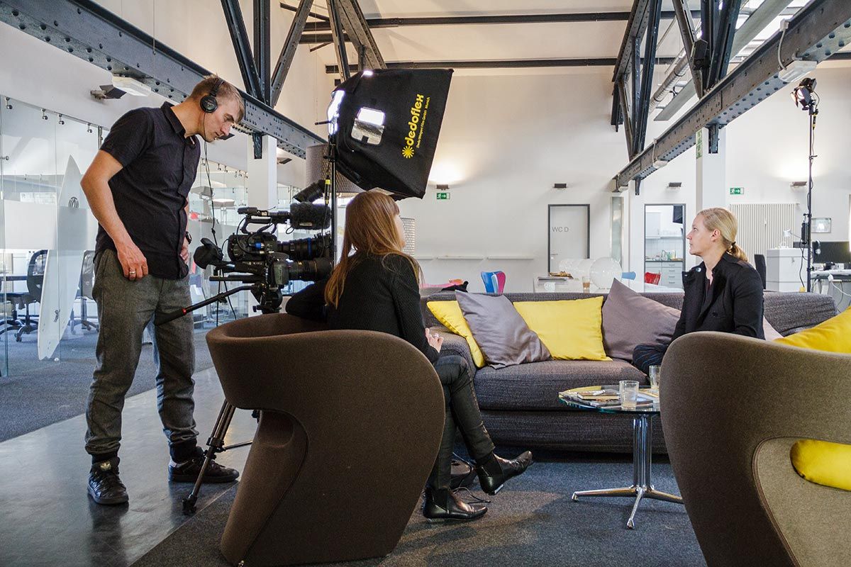 Produktion von Video-Interviews