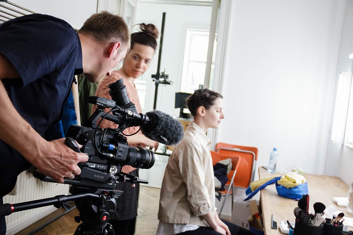 Vorbereitungen zum Fotoshooting