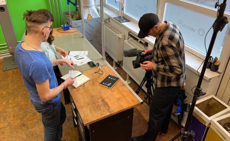 Dreharbeiten für ein Recruitingvideo