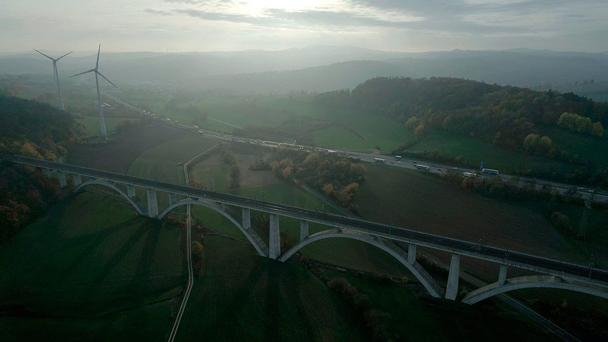Drohnenaufnahme Brücke Bad Hersfeld