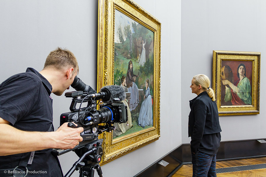 MCCANN Dreharbeiten Alte Nationalgalerie
