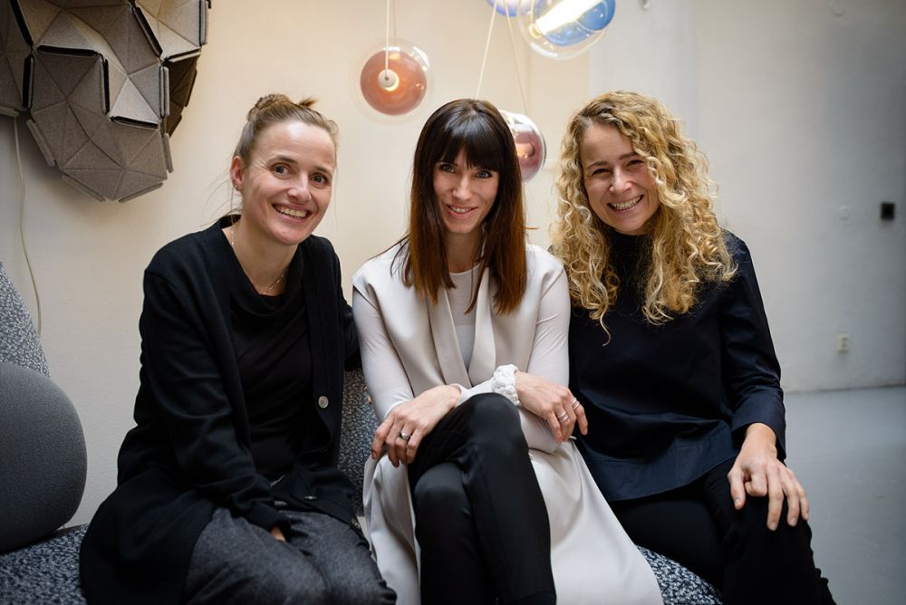 Lucie Koldova mit Stephanie Drescher und Lenka Kalinova