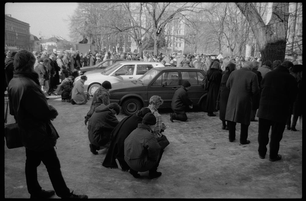 Warschau 1996 Beerdigung Regisseur Krzysztof Kieslowski