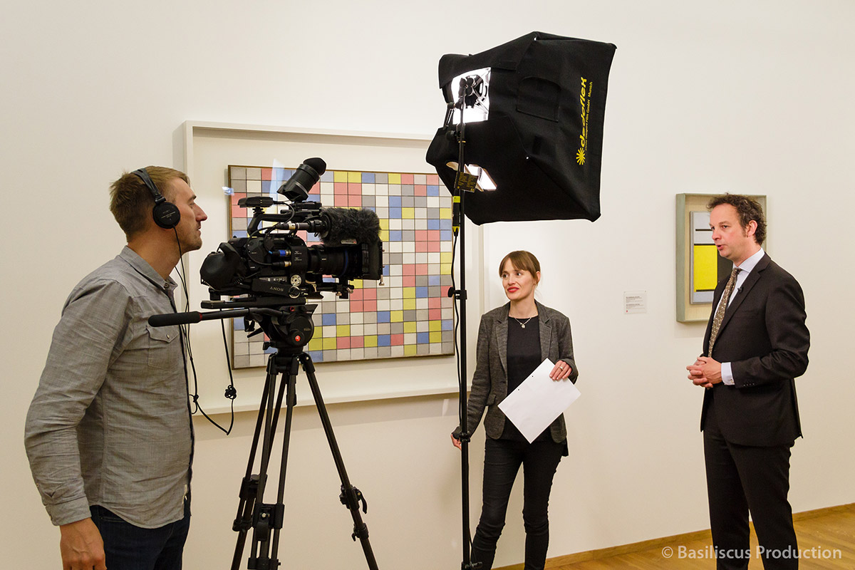 Dreharbeiten Interview Fernsehproduktion