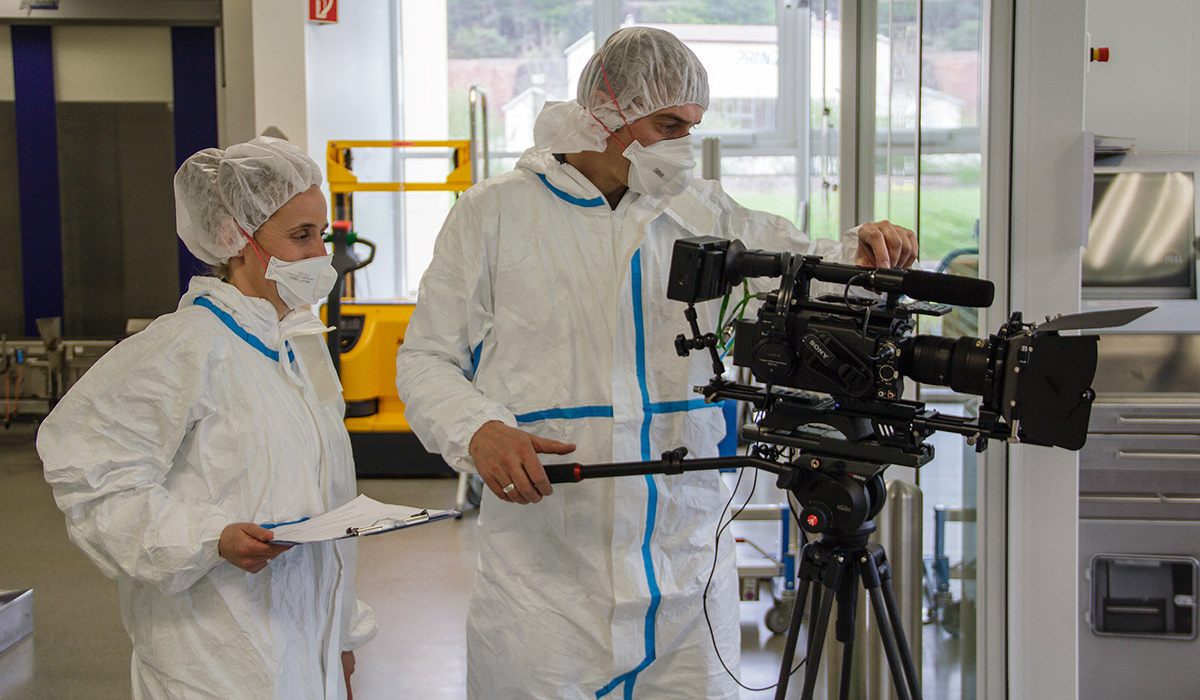 Imagefilm Drehproduktion Medikamentenproduktion
