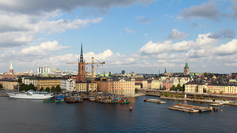 Stockholm Totale Stadtansicht