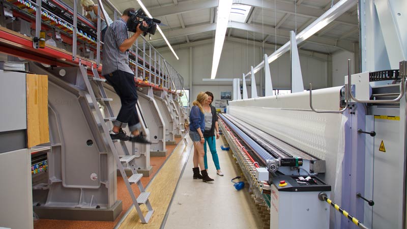 TV production at the Plauen lace factory