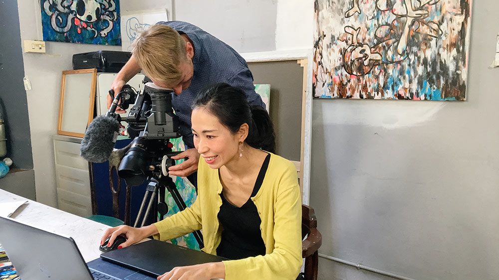 Künstlerin Tomoko Nagao Basiliscusfilm