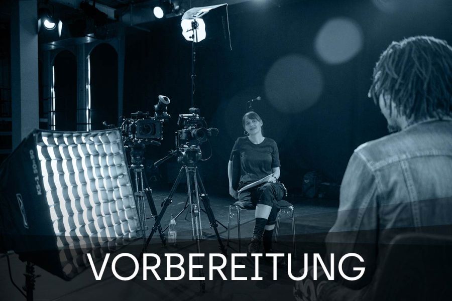 Vorbereitung eines Video-Interviews