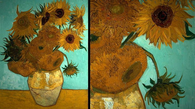 TV-Sereienproduktion Vincent van Gogh Sonnenblumen