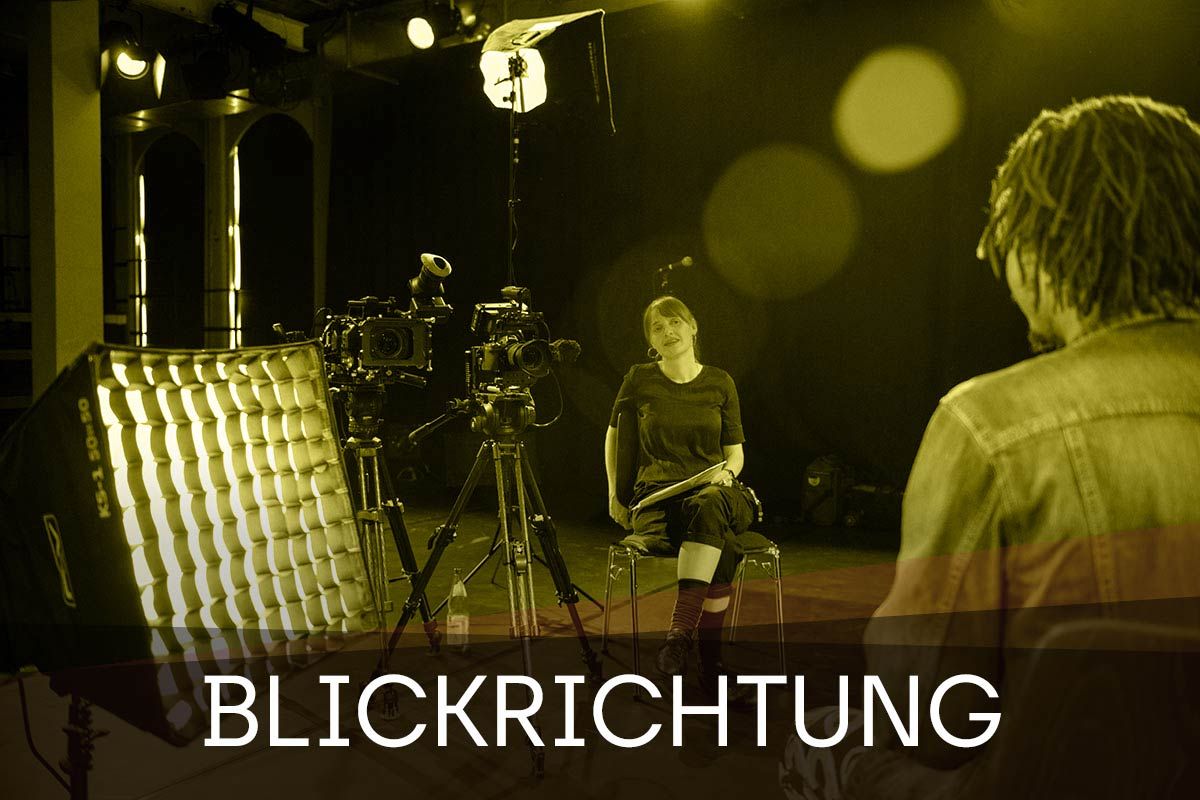 Blickrichtung bei einem Video-Interview