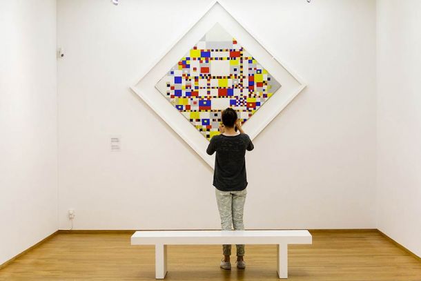 Piet Mondrian »Komposition mit Rot, Schwarz, Blau, Gelb und Grau«